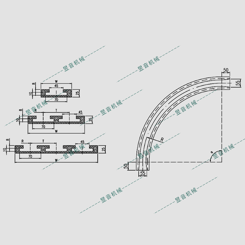 880TAB-RT系列彎座